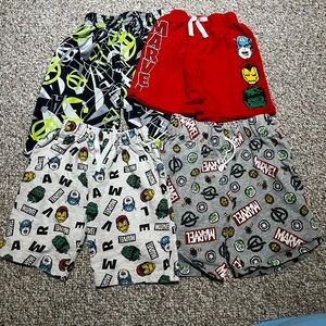 4 Marvel shorts. Size 5/6. Marvel